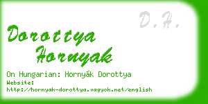 dorottya hornyak business card